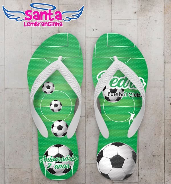 Chinelo Futebol Personalizado - COD 1058