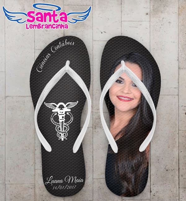 Chinelo Formatura Ciências Contábeis Personalizado COD 3116
