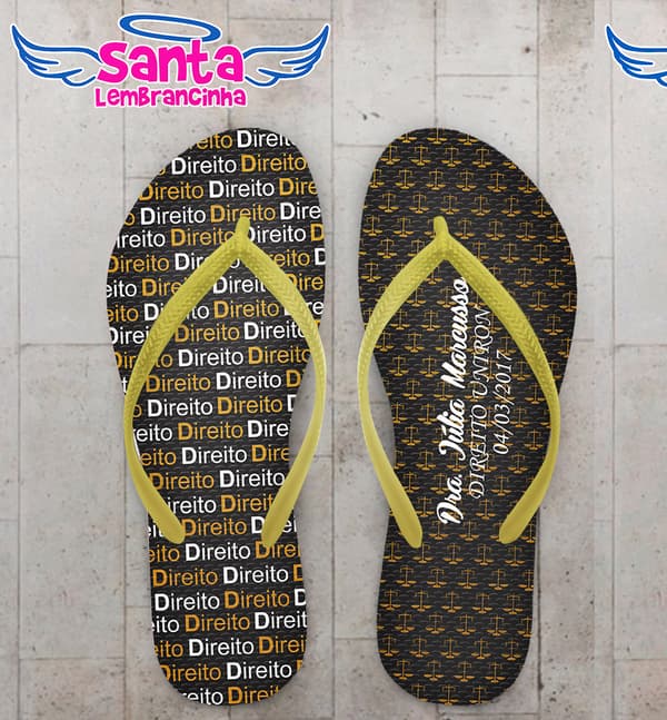 Chinelo Formatura Direito Escritas COD 3620