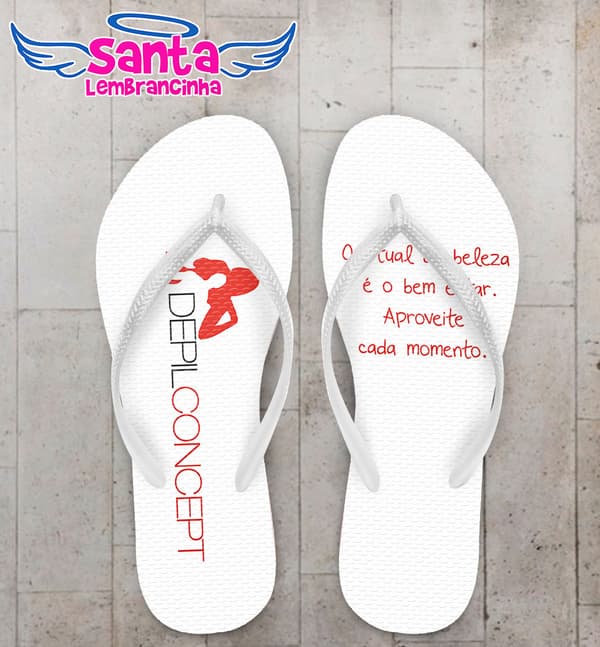 Chinelo Corporativo/Empresa Depilação COD 4067