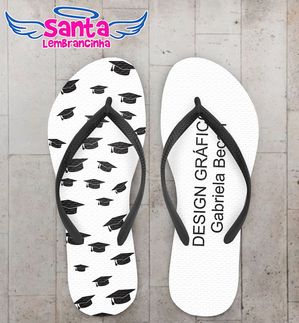 Chinelo Formatura Design Gráfico COD 4009