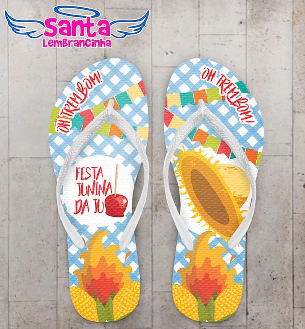 Chinelo Festa Julina Personalizado COD 5033