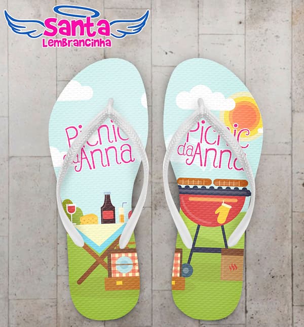 Chinelo Infantil Picnic Aniversário COD 5138
