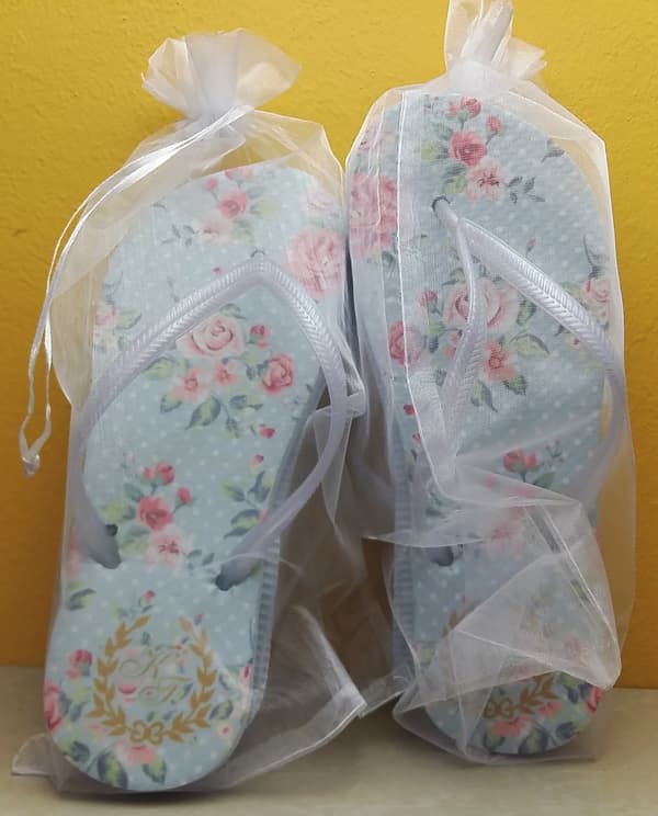 Saquinho de Organza para chinelos
