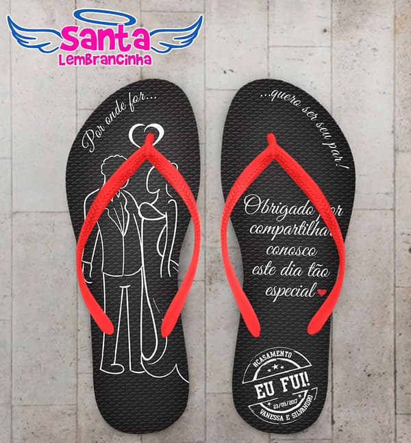 Chinelo Casamento Noivos COD 5197