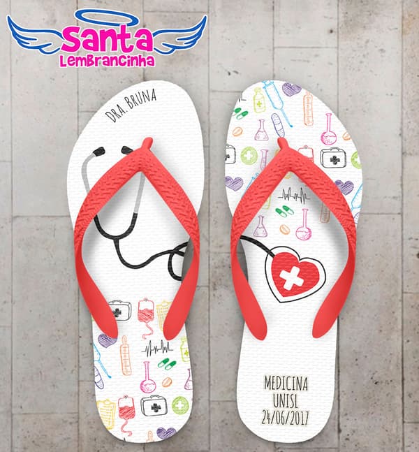 Chinelo Formatura Medicina, Icons COD 5212