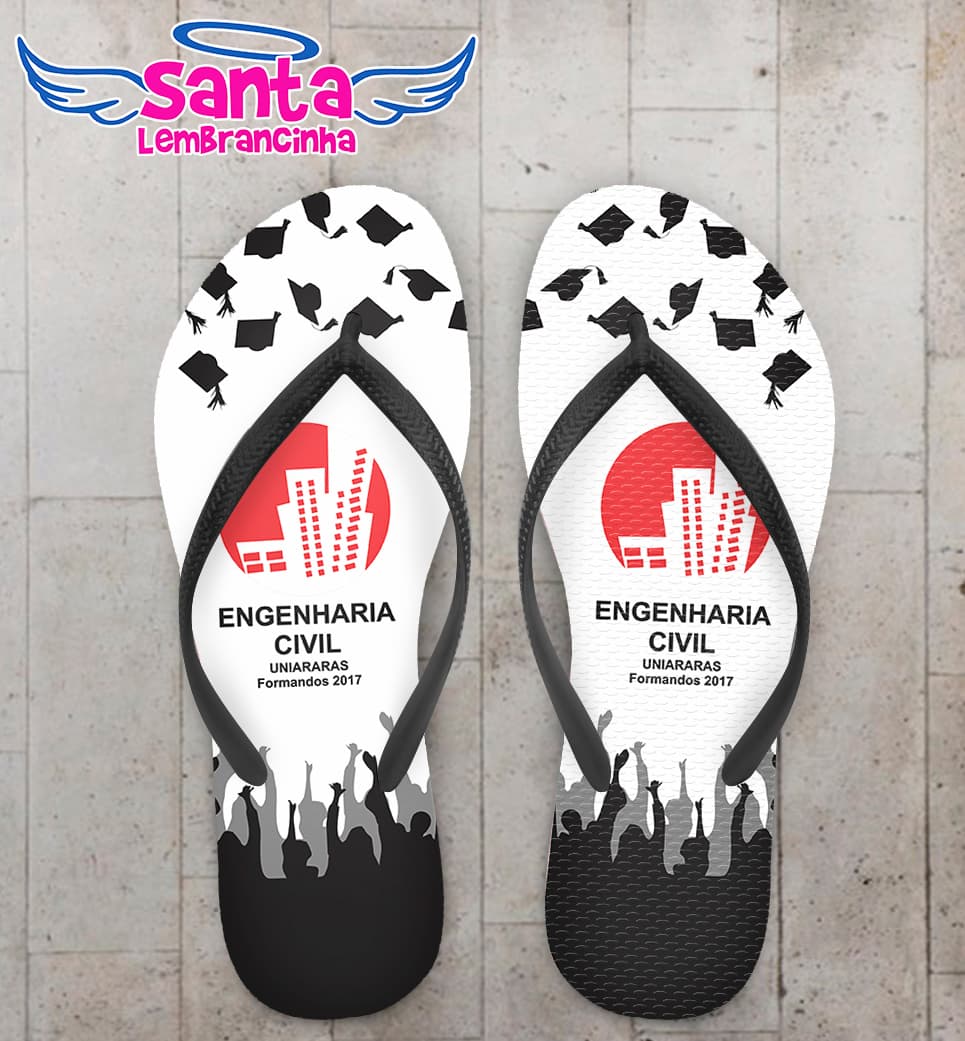 Chinelo Formatura Engenharia Civil COD 5741