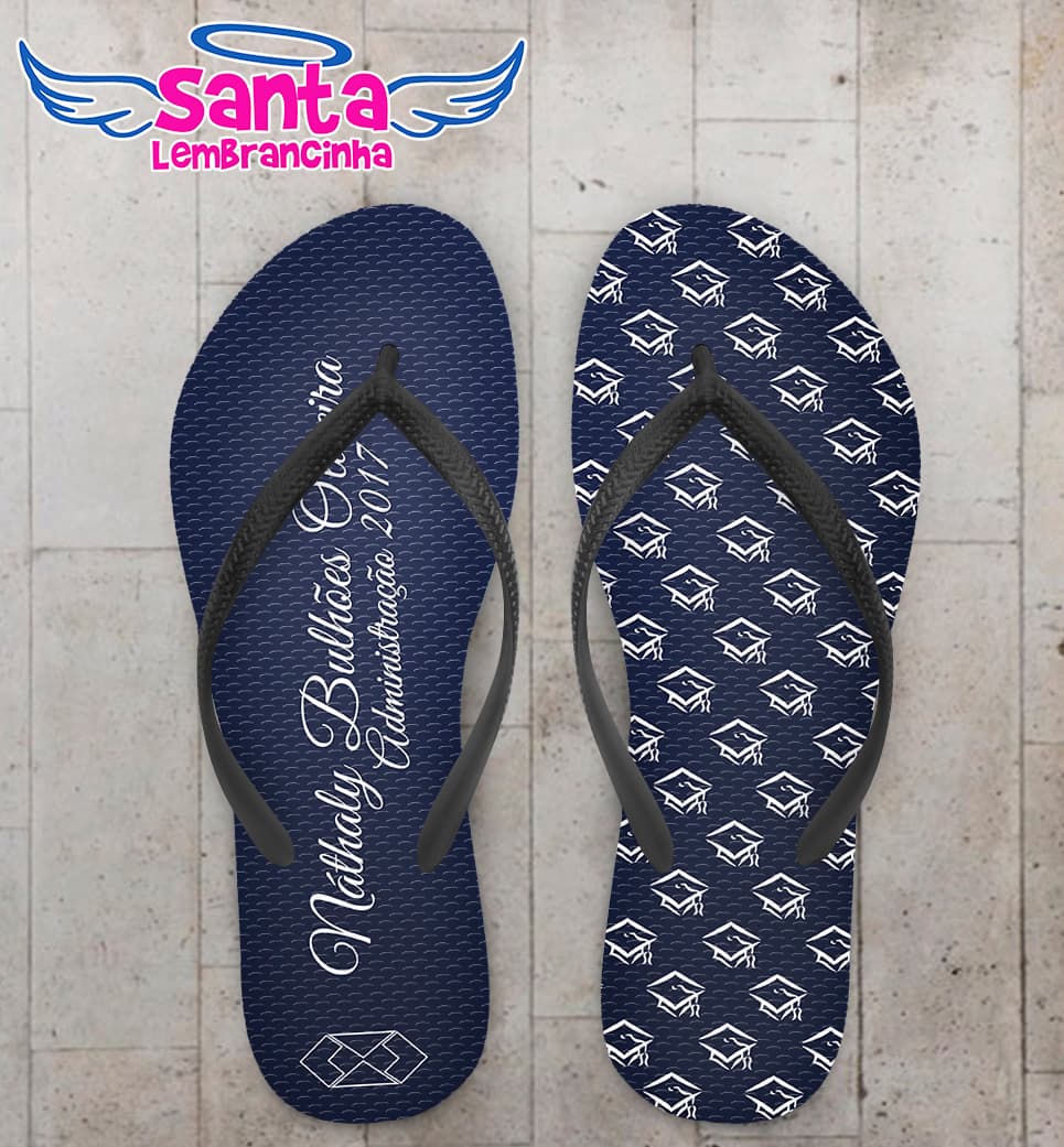 Chinelo Formatura Administração com Capelos COD 5747