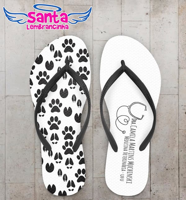 Chinelo Formatura Medicina Veterinaria Esteto e Pegadas COD 5834