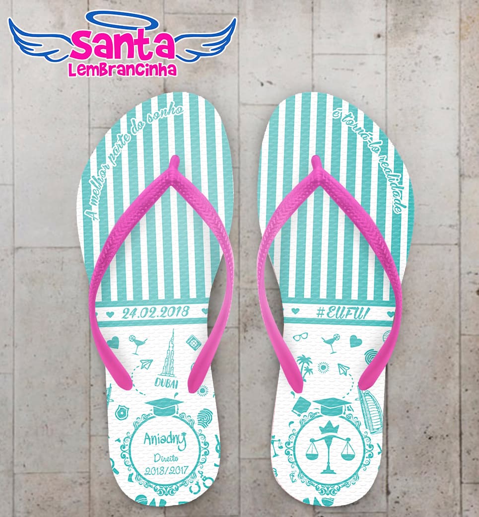 Chinelo Formatura Direito Listrado COD 5759