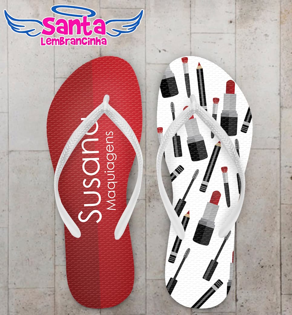 Chinelo Manicure Fundo de Batons Personalizado COD 5595