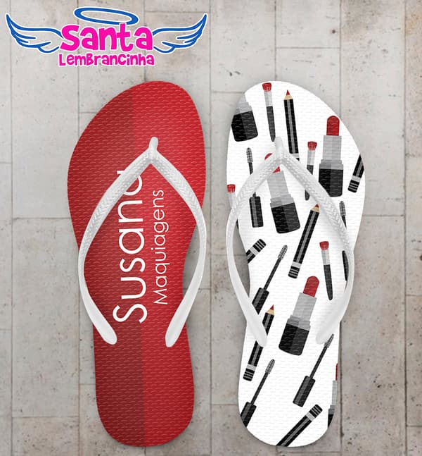 Chinelo Manicure Fundo de Batons Personalizado COD 5595