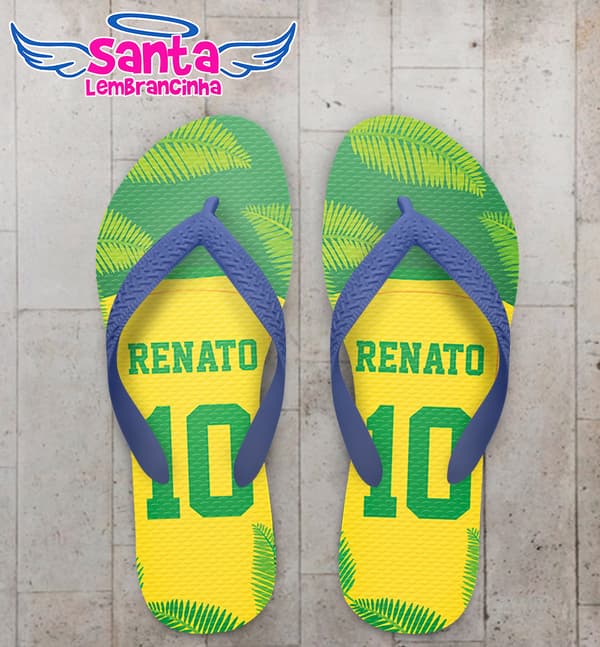 Chinelo Copa do Mundo Personalizado COD 5838