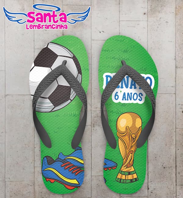 Chinelo Copa do Mundo Taça Personalizado  COD 5840