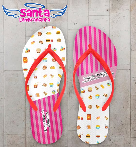 Chinelo Formatura Engenharia de Alimentos COD 6047