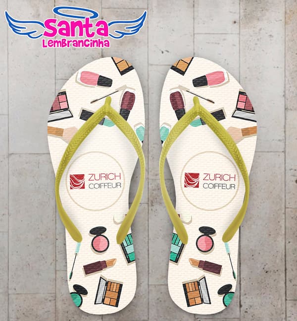 Chinelo Personalizado Manicure Ícones COD 5915