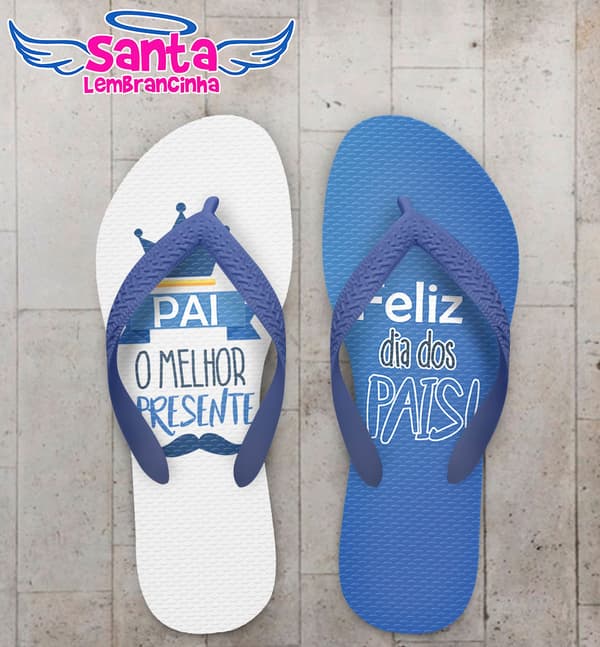 Chinelo Personalizado Dia dos Pais Coroa COD 6683