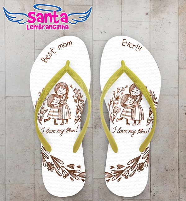 Chinelo Dia das Mães Personalizado COD 9202