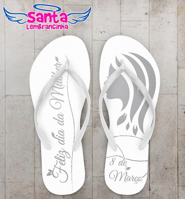 Chinelo Dia da Mulher Personalizado COD 9145