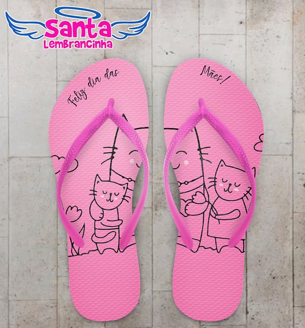 Chinelo Dia das Mães Personalizado COD 9203