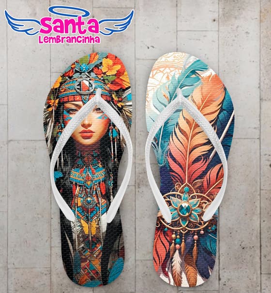 Chinelo Índia Personalizado COD 12562