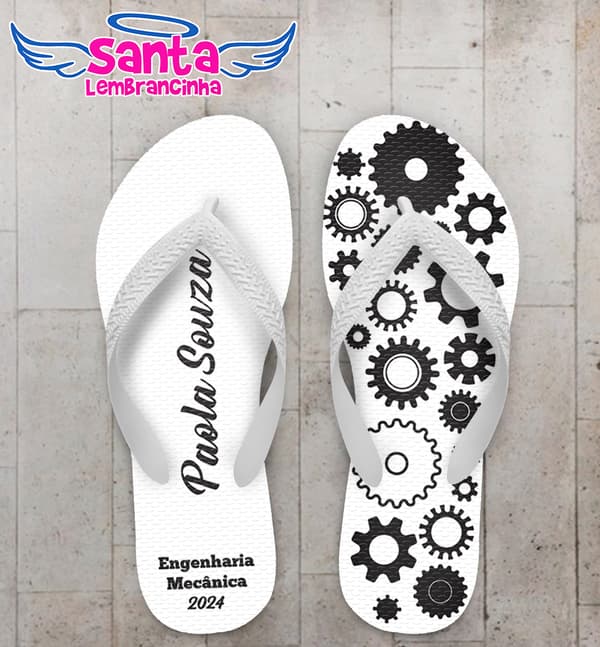 Chinelo Engenharia Mecânica Personalizado COD 12699