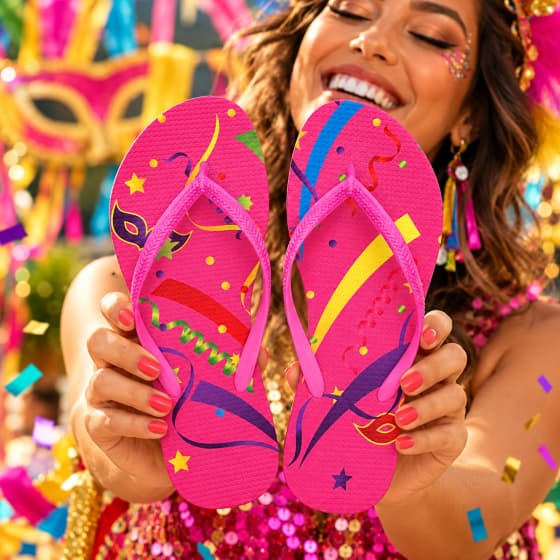 Chinelo Carnaval Cupinzero Personalizado COD 10220