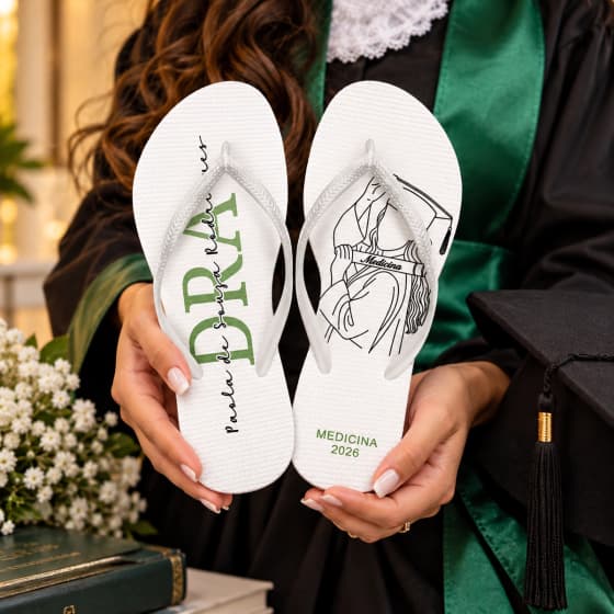 Chinelo Formatura Administração Bordô Personalizado COD 3115