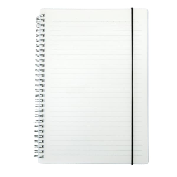 CADERNO COM CAPA PLÁSTICA