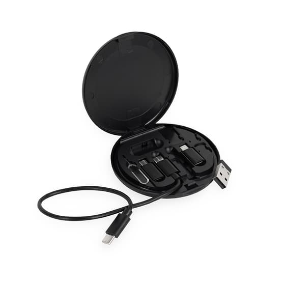 KIT CABO USB-C COM 3 ADAPTADORES
