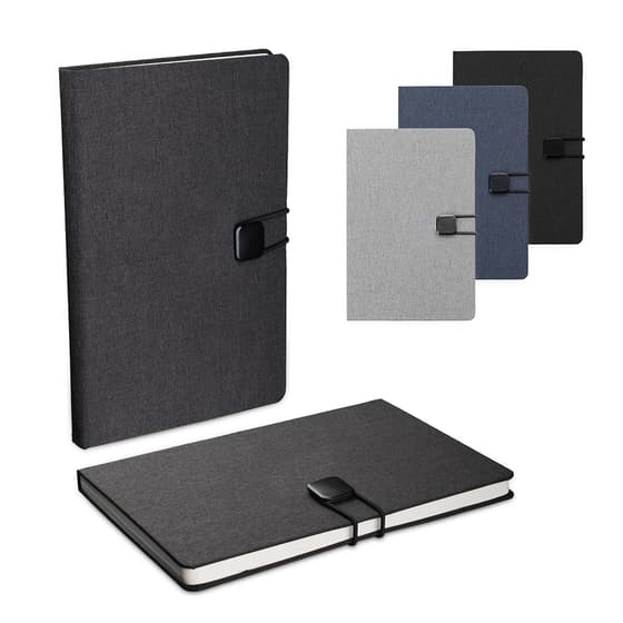 Caderno A5 Capa em Poliéster Personalizado