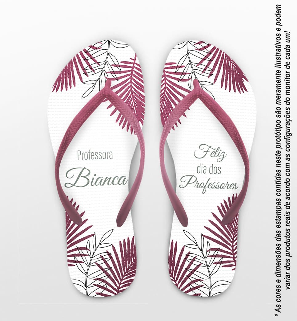 Chinelo Dia do Professor Personalizado COD 12397