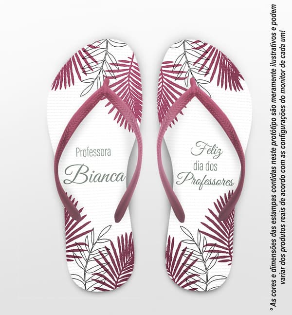 Chinelo Dia do Professor Personalizado COD 12397