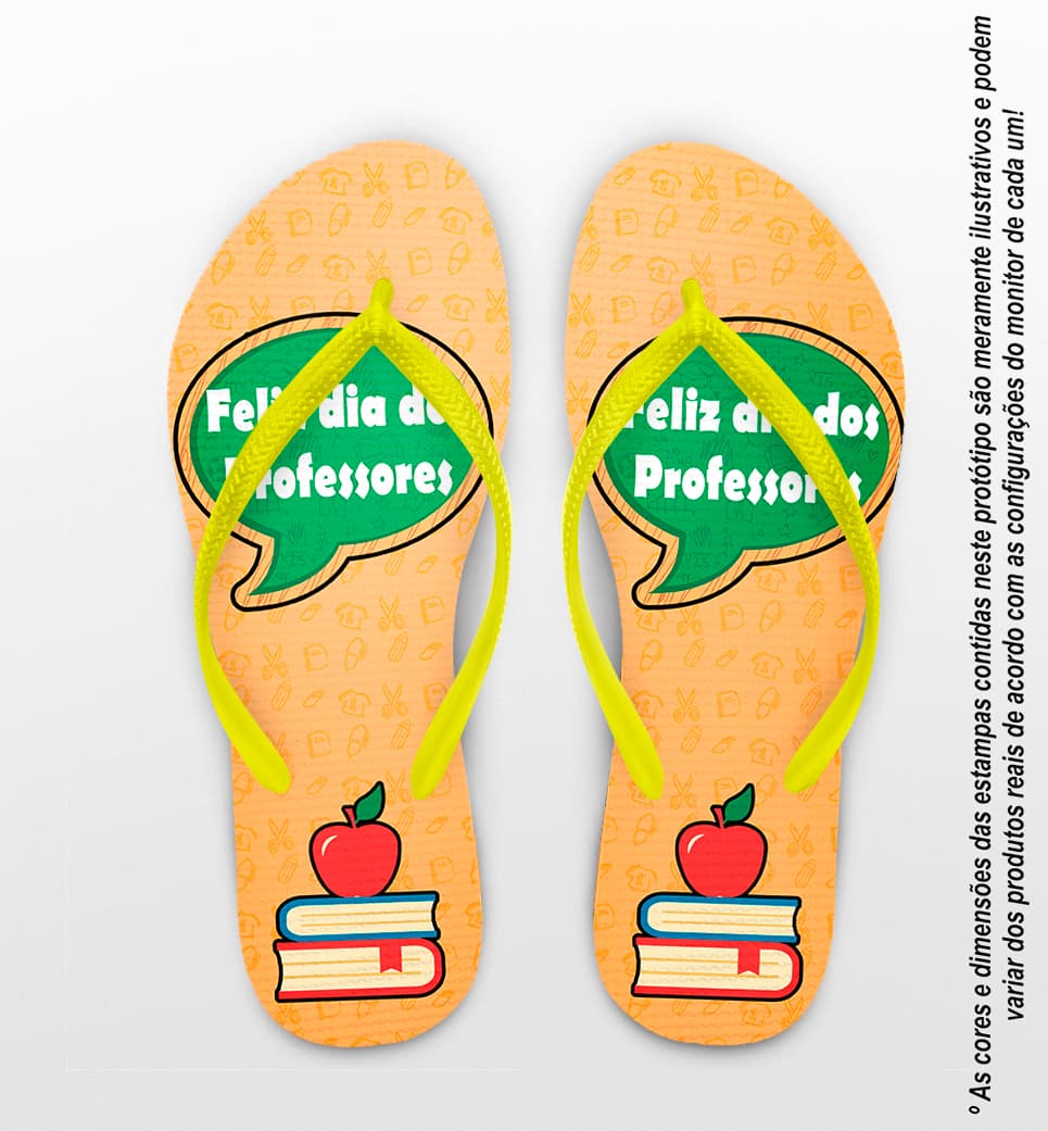 Chinelo Dia Dos Professores Personalizado COD 12487