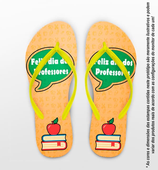 Chinelo Dia Dos Professores Personalizado COD 12487