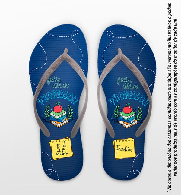 Chinelo Dia Dos Professores Personalizado COD 12498