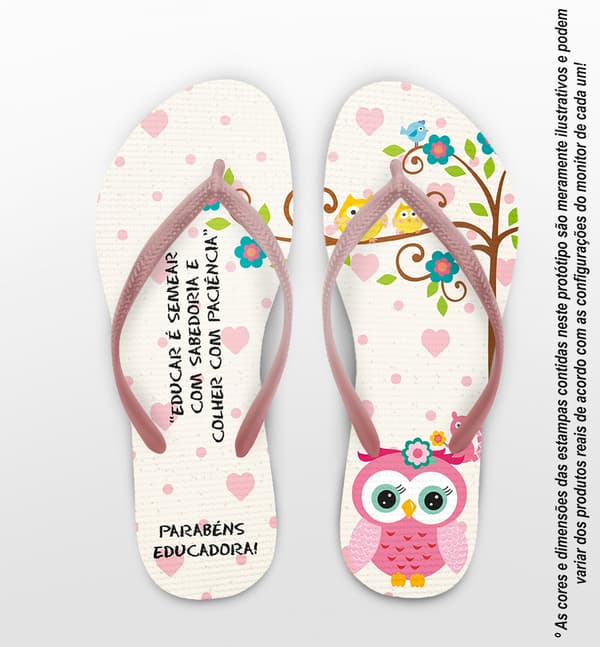 Chinelo Dia dos professores, ESPECIAL COD 5174