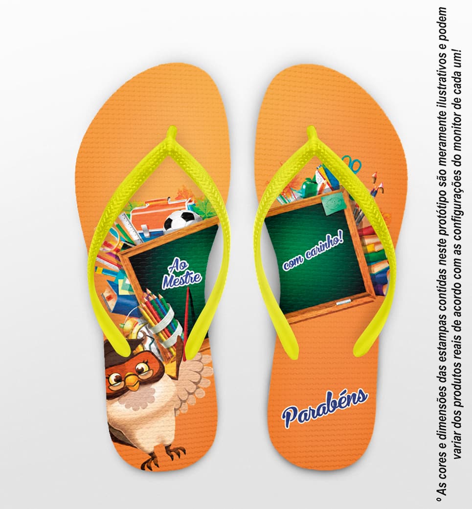 Chinelo Personalizado Dia dos Professores CO6509