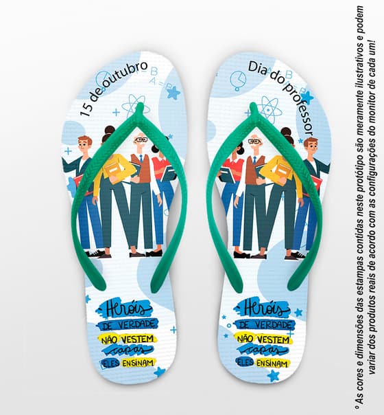 Chinelo Dia Dos Professores Personalizado COD 12494
