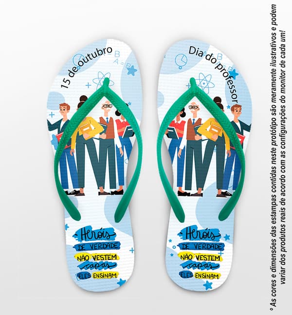 Chinelo Dia Dos Professores Personalizado COD 12494