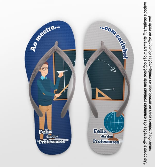 Chinelo Personalizado Dia dos Professores COD 6513