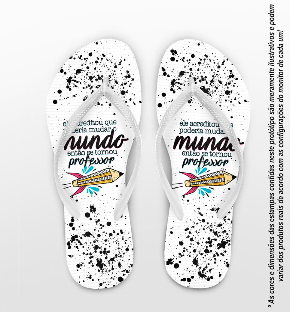 Chinelo Dia Dos Professores Personalizado COD 12479
