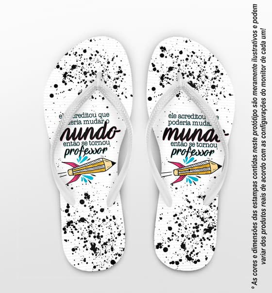 Chinelo Dia Dos Professores Personalizado COD 12479
