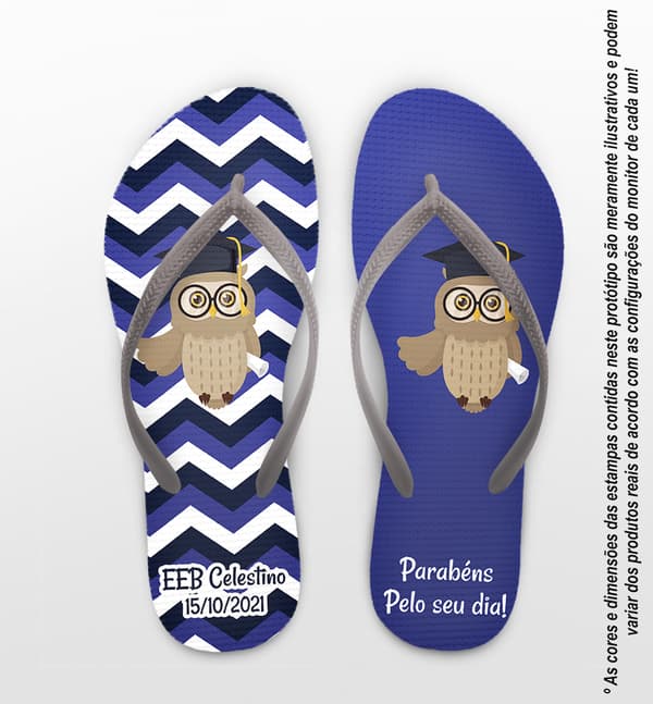 Chinelo Dia dos Professores Colégio Dom Bosco Personalizado COD 9425