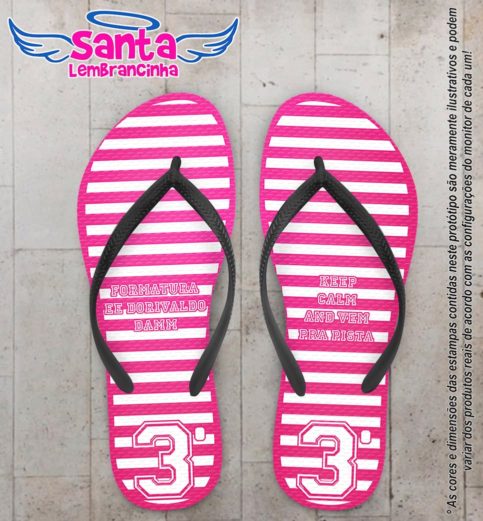 Chinelo 3º Ano Personalizado - COD 1598