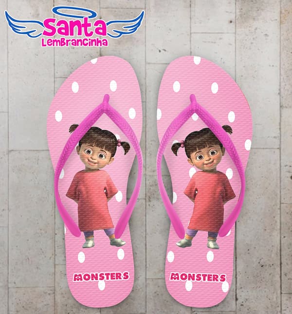 Chinelo Infantil Monstros SA Personalizado - COD 1996