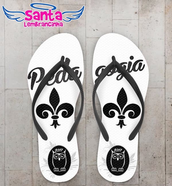 Chinelo Formatura Pedagogia Personalizado - COD 1099