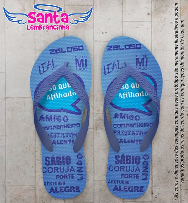 Chinelo Afilhado Personalizado - COD 1867