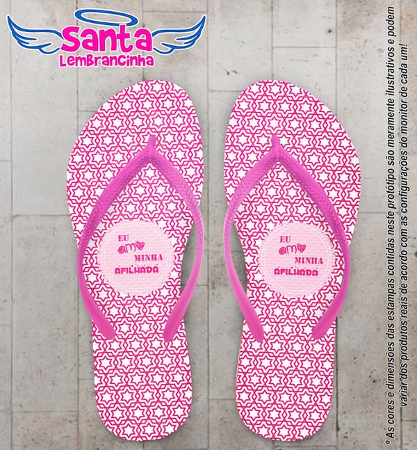 Chinelo Personalizado Afilhada - COD 1870