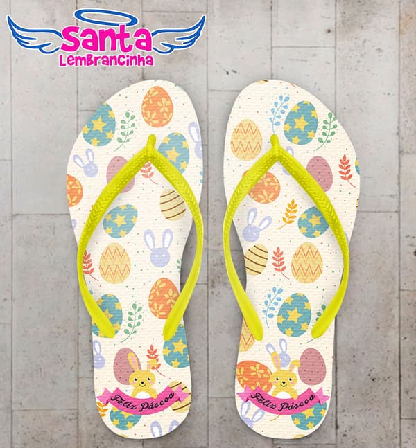 Chinelo Ovos de Páscoa Personalizado - COD 2094